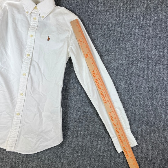 Ralph Lauren Shirt Mens XS White Oxford OCBD Long Sleeve Flesh Pony NEW NWT - Picture 10 of 11